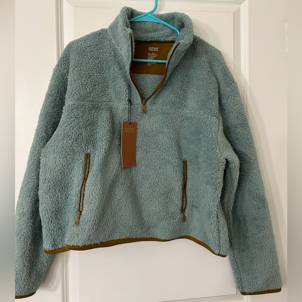 girlfriend collective | Recycled Half Zip NWT
